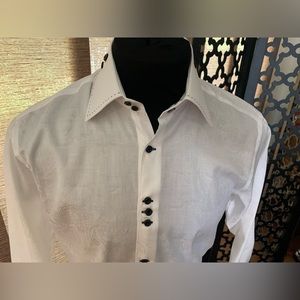 Bogosse White Paisley Shirt - sz Medium